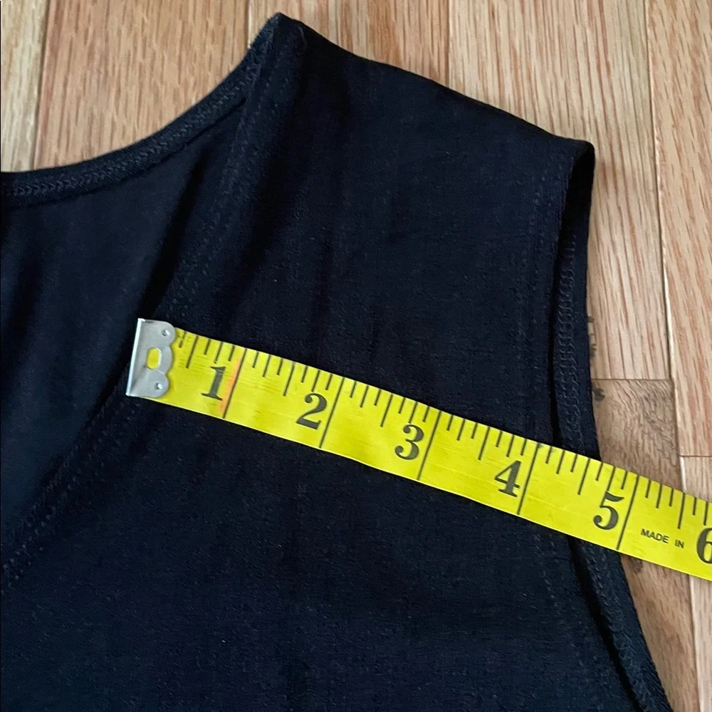 Carolyn Strauss Collection Top Womens 2X Black Sleeveless Blouse Minimalist - Picture 4 of 7